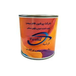 رنگ روغنی نارنجی نیمه براق آلکیدی فرشید مدل RAL 2010 حجم 1 لیتر
