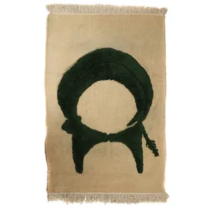 گلیم گبه دستبافت یک و نیم متری طرح بزکوهی کد 4102263