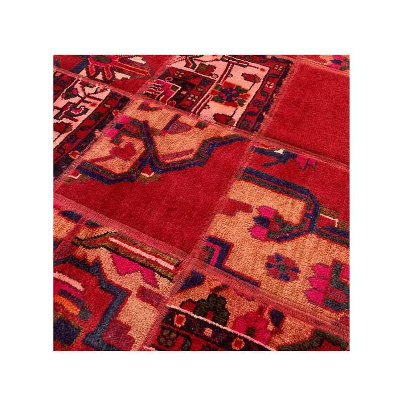 کلاژ فرش دستبافت یک متری مدل بیضی کد 1797