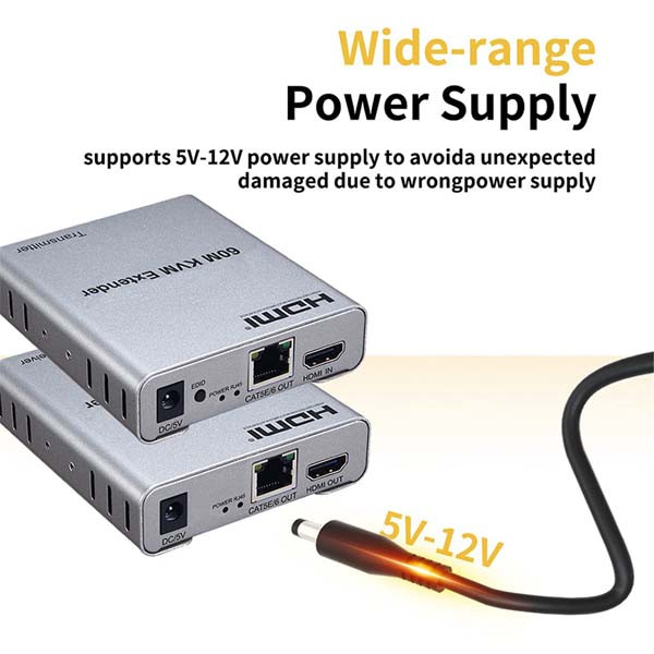 توسعه دهنده تصویر KVM HDMI مدل m-60 بسته دو عددی