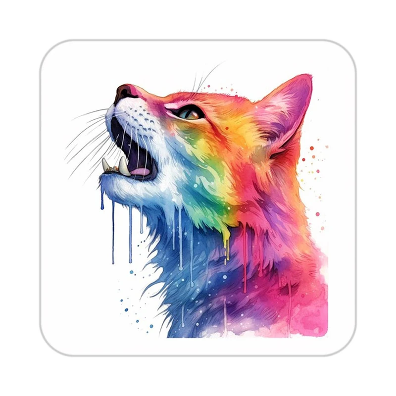 زیر لیوانی کاکتی طرح حیوانات رنگی مدل mp25555