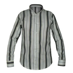 پیراهن آستین بلند یقه برگردان مردانه مدل اسپرت