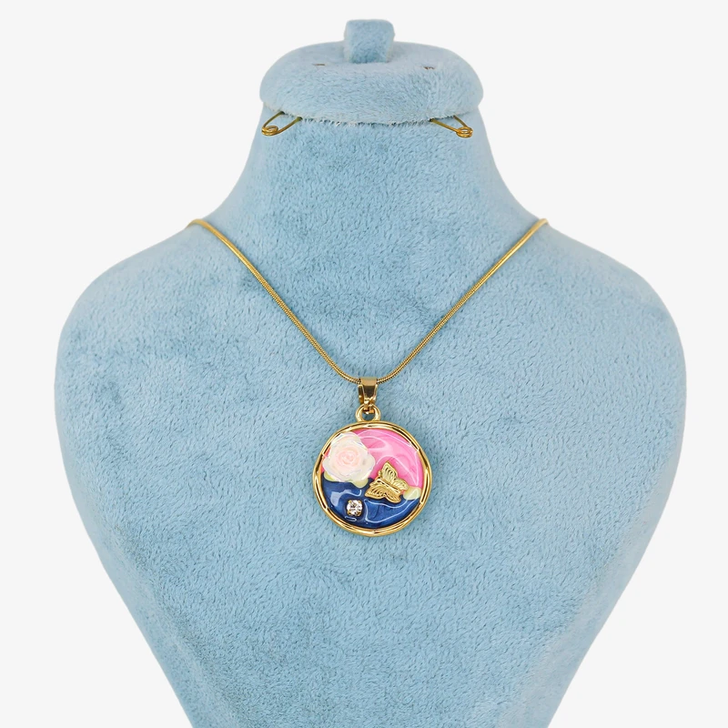 گردنبند زنانه زودیکا مدل میناکاری کد AAB690