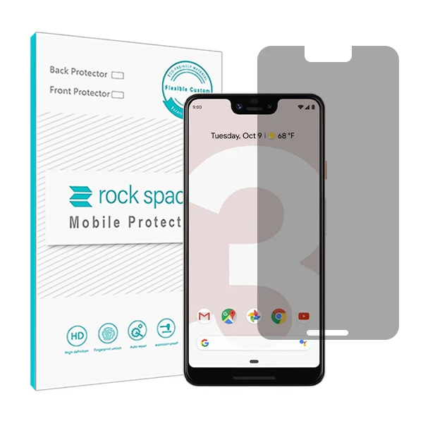 محافظ صفحه نمایش حریم شخصی راک اسپیس مدل HyPRV مناسب برای گوشی موبایل گوگل Pixel 3 XL