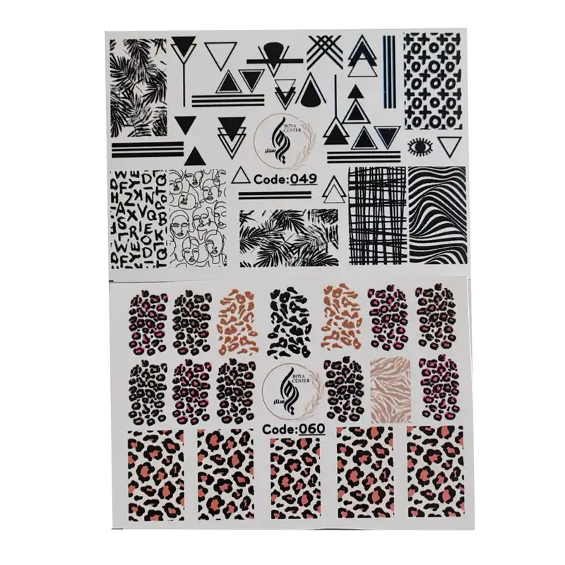 برچسب لنز ناخن رویاسنتر مدل 4960 مجموعه 2 عددی