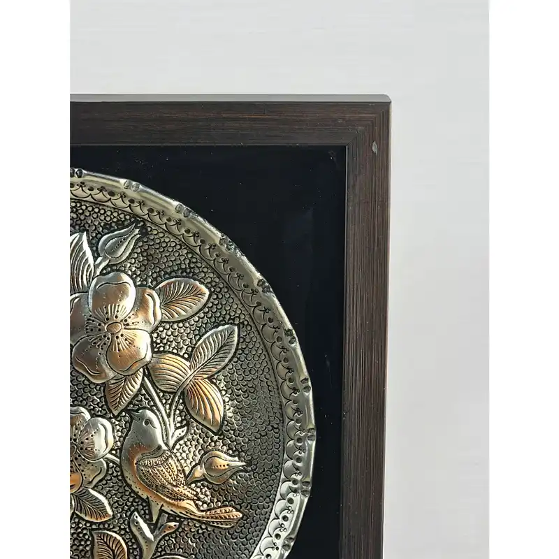 تایلو قلمزنی مدل گل و مرغ کد 5504