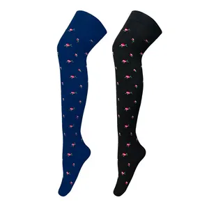 جوراب ساق بلند زنانه پاریز مدل شکوفه کد 1314 بسته دو عددی