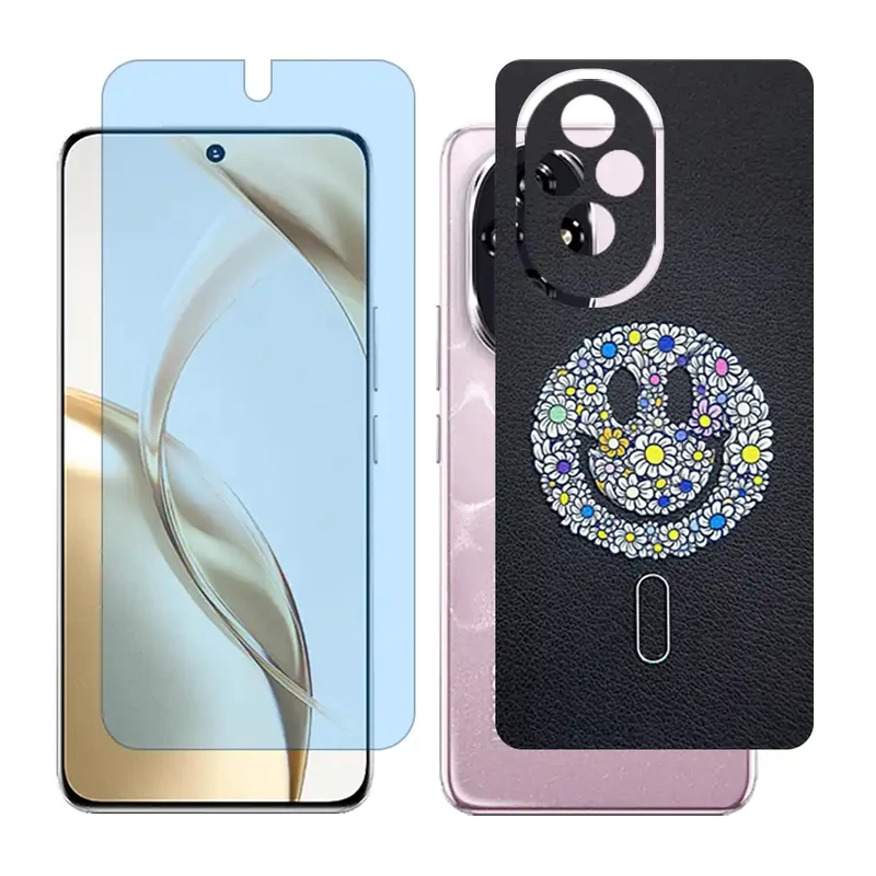 محافظ صفحه نمایش مات آنتی بلو گلس مدل Together مناسب برای گوشی موبایل آنر 200 / Honor 200 به همراه برچسب پوششی پشت گوشی