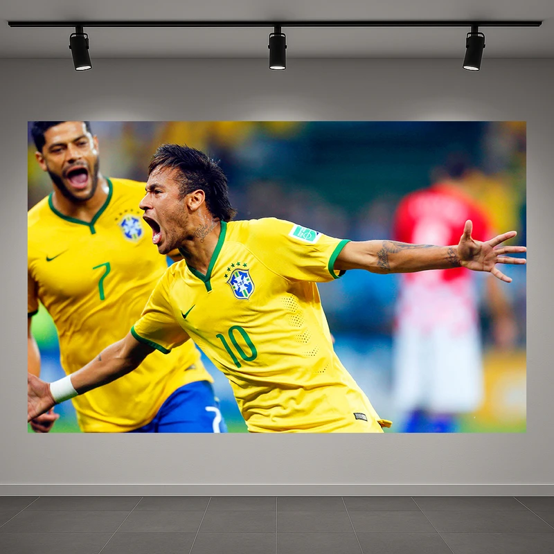 تابلو بوم طرح مخمل فوتبال مدل نیمار کد AR3059168