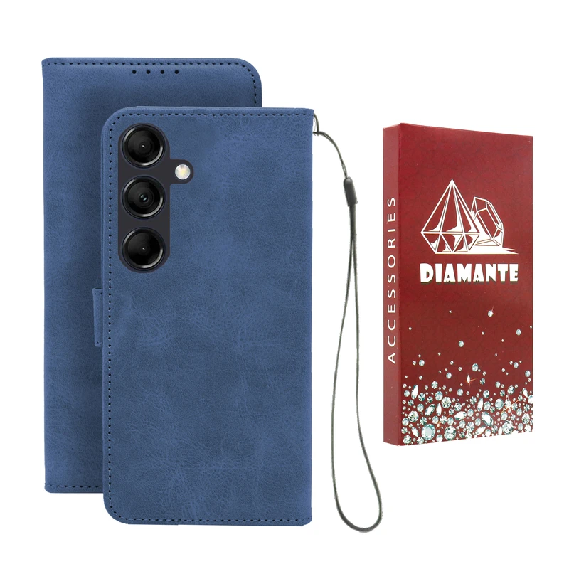 کیف کلاسوری دیامانته مدل Bandaviz rd مناسب برای گوشی موبایل سامسونگ Galaxy A24 به همراه بند آویز