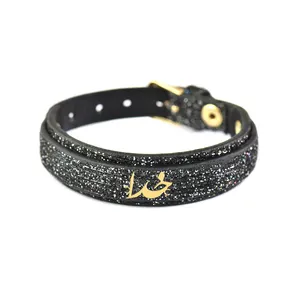 دستبند طلا 18 عیار مردانه فرشته طرح خدا کد UBCHL0005-0009