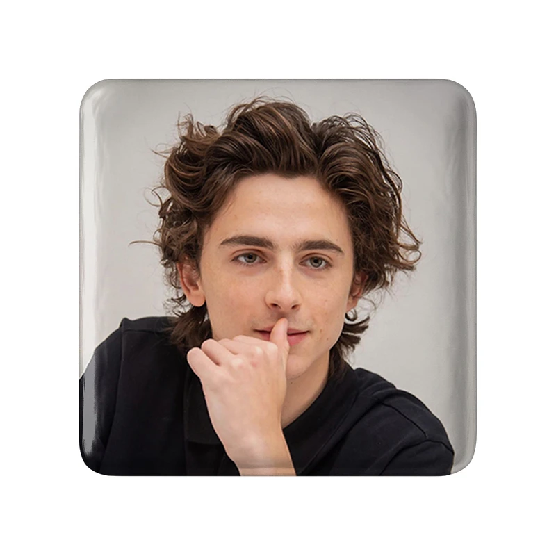 مگنت خندالو طرح تیموتی شالامی Timothée Chalamet  مدل مربعی کد 19286