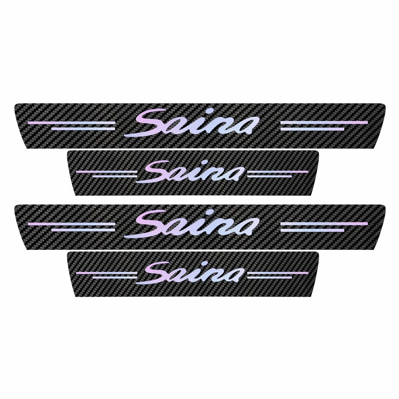 برچسب پارکابی خودرو سولگی مدل کربن کد J61 مناسب برای ساینا بسته 4 عددی