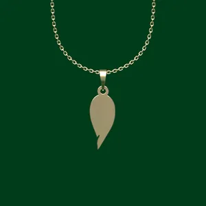 گردنبند طلا 18 عیار زنانه مدوپد مدل هندسی کد FF2-1-1221