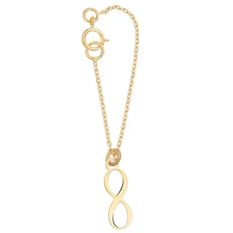 آویز ساعت طلا 18 عیار زنانه گالری قو طلایی مدل بی نهایت