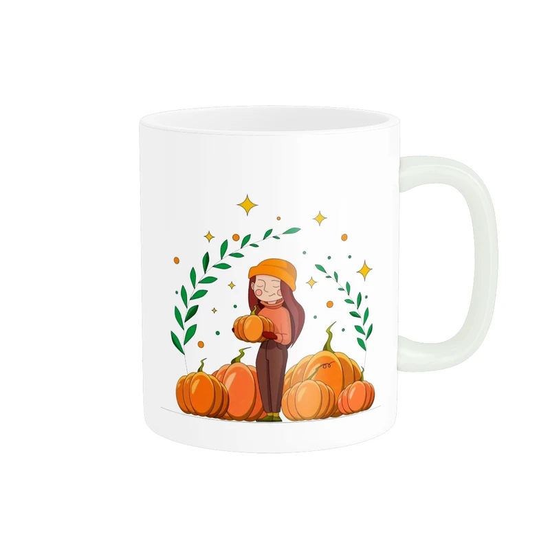 ماگ پاد آفرین مدل فانتزی طرح برگ پاییزی کد p11537