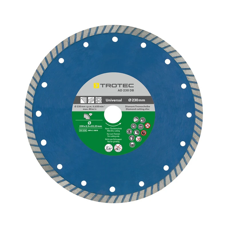 صفحه برش الماس با لبه توربو تروتک مدل AD 230 DB