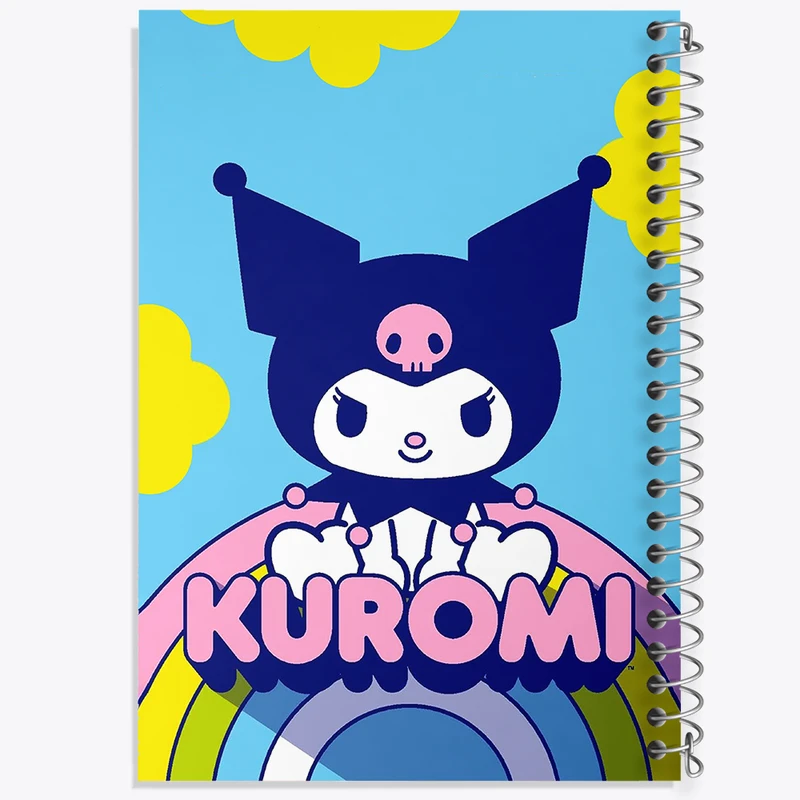 دفتر ژورنال نویسی 50 برگ خندالو مدل نقطه ای طرح کرومی (Kuromi) کد N4226