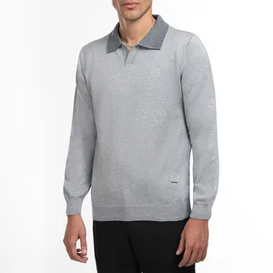 پولوشرت آستین بلند مردانه ام کی مدل 90026