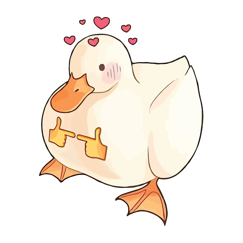 برچسب لپ تاپ پویا مارکت طرح اردک عاشق کد 3434