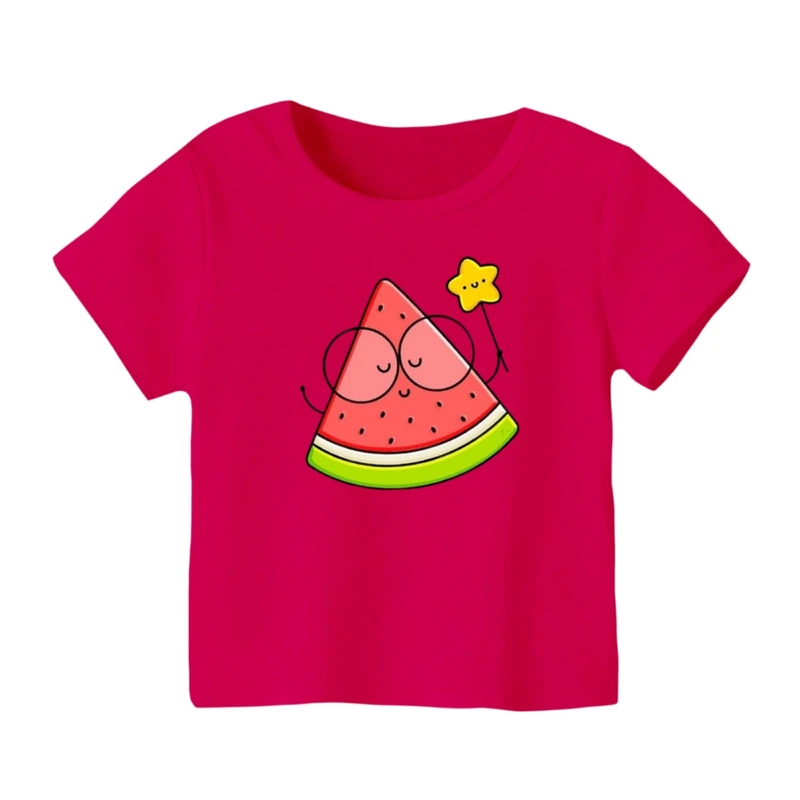 تی شرت آستین کوتاه بچگانه مدل هندوانه یلدایی کد 68