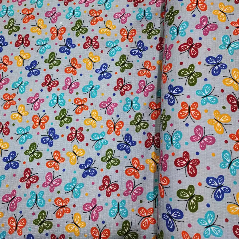پارچه آشپزخانه مدل پروانه‌های رنگی