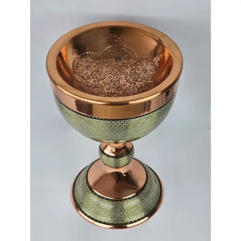 سنگاب خاتم کاری مسی مدل شیرازی