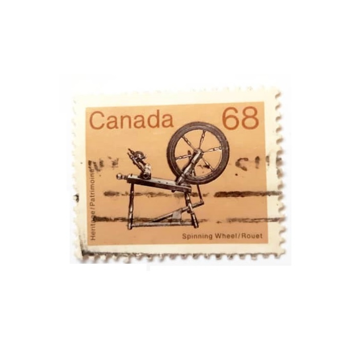 تمبر یادگاری مدل چرخ ریسندگی کد 68