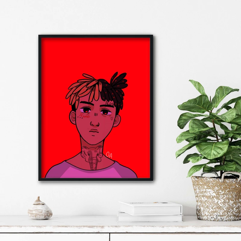 تابلو آتریسا طرح تنتاسیون xxxtentasion مدل ATt0155