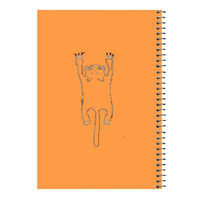 دفتر مشق 80 برگ اس جی مدل گربه آویزان کد 2