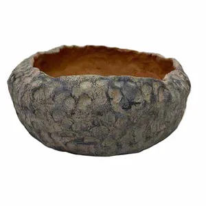 گلدان سفالی مدل پتینه کاری 