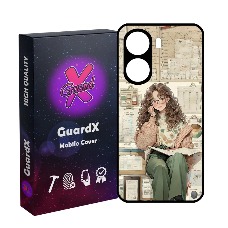 کاور گارد ایکس طرح دخترانه مدل 10718 مناسب برای گوشی موبایل شیائومی Poco X7 Pro