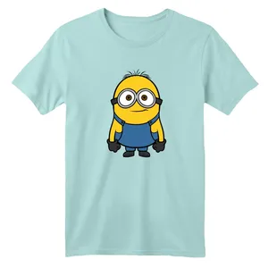 تی شرت آستین کوتاه بچگانه مدل مینیون کد۱  رنگ آبی روشن