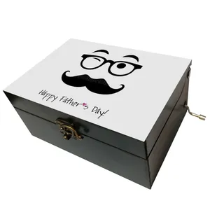 جعبه موزیکال مدل هندلی طرح روز پدر مبارک کد 1181