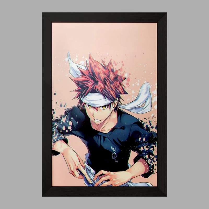 تابلو خندالو مدل سوما انیمه جنگ غذاها Food Wars  کد 16975