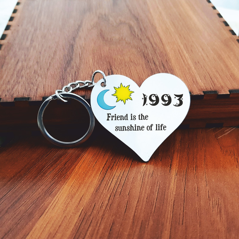 جاکلیدی گيلواره زراوشان مدل تاریخ 1993 طرح ماه و خورشید  کد TA1993