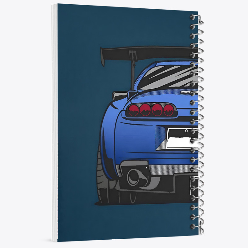 دفتر مشق 100 برگ خندالو طرح ماشین اسپرت کد N2084