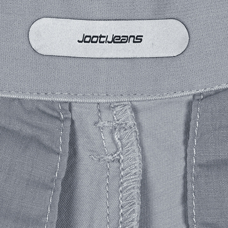 شلوار اسلیم فیت مردانه جوتی جینز مدل کتان کد 1221115 رنگ نقرآبی