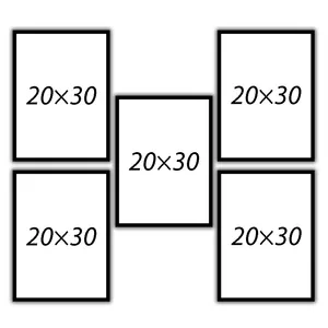 قاب عکس بکلیت مدل 20x30-215T مجموعه پنج عددی