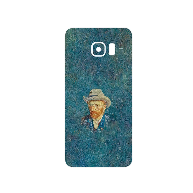 برچسب پوششی ماهوت مدل Self portrait with a gray felt hat مناسب برای گوشی موبایل سامسونگ Galaxy S6 Edge Plus