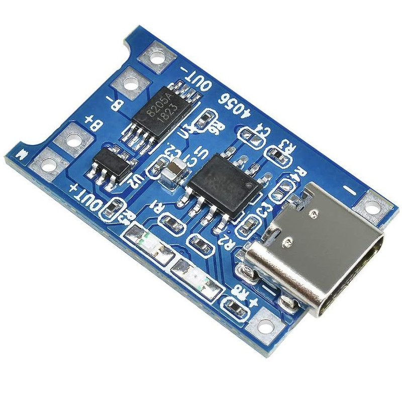 ماژول شارژ باتری لیتیومی مدل TP-4056TYPEC بسته 3 عددی