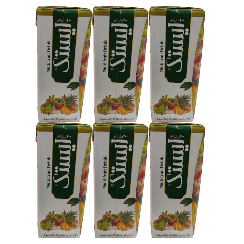 آبمیوه چند میوه ایستک - 200 میلی لیتر بسته 6 عددی