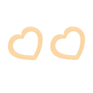 گوشواره طلا 18 عیار زنانه باراد زر مدل قلب BZ49