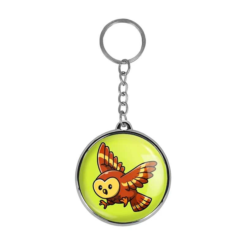 جاکلیدی خندالو طرح حیوانات بامزه جغد مدل دوطرفه کد 2965029651