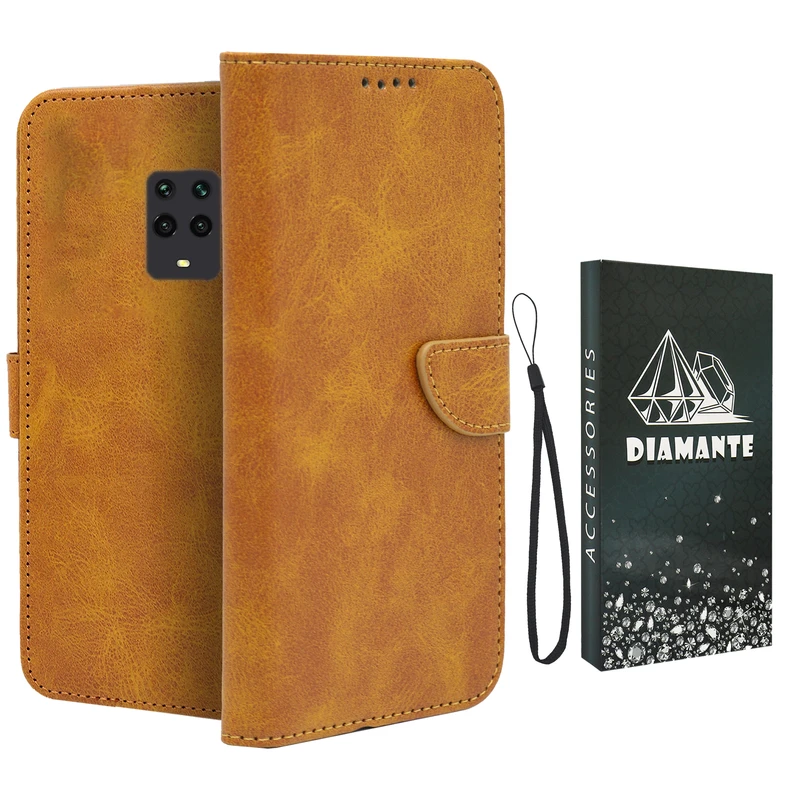 کیف کلاسوری دیامانته مدل Scusa Bk مناسب برای گوشی موبایل شیائومی Redmi 10X 4G به همراه بند آویز