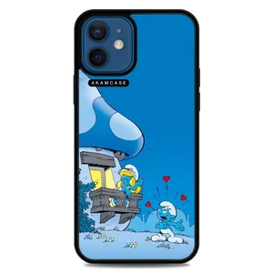 AKAM AMC-WA12M-SMURFS-4 Cover For Apple iPhone 12 Mini