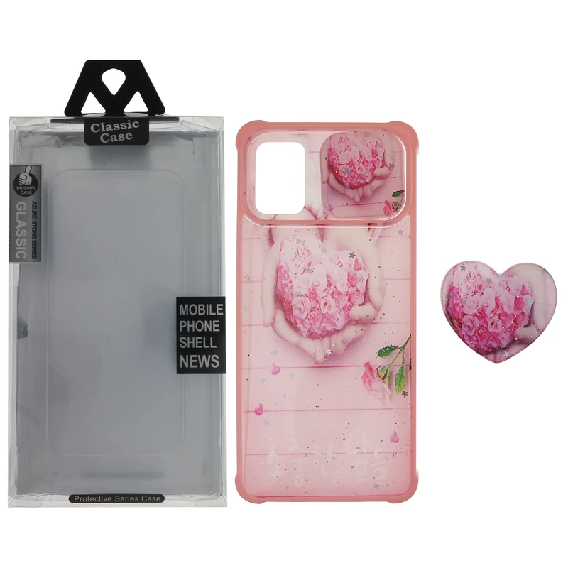 کاور کلاسیک طرح گل مناسب برای گوشی موبایل شیائومی NOTE 10 4G به همراه پاپ سوکت