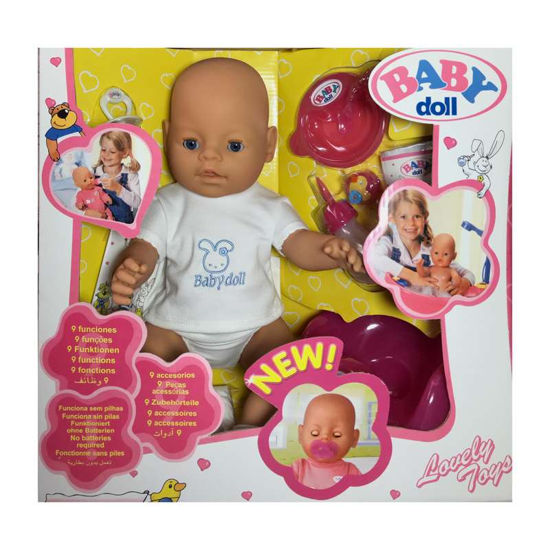 عروسک مدل BABY DOLL LOVELY TOYS ارتفاع 40 سانتيمتر