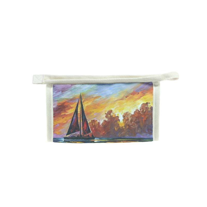 کیف لوازم آرایش زنانه مدل قایق کد f191