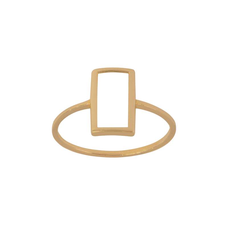 انگشتر طلا 18 عیار زنانه گنجینه هنر خوش نشین مدل مینیمال کد A150